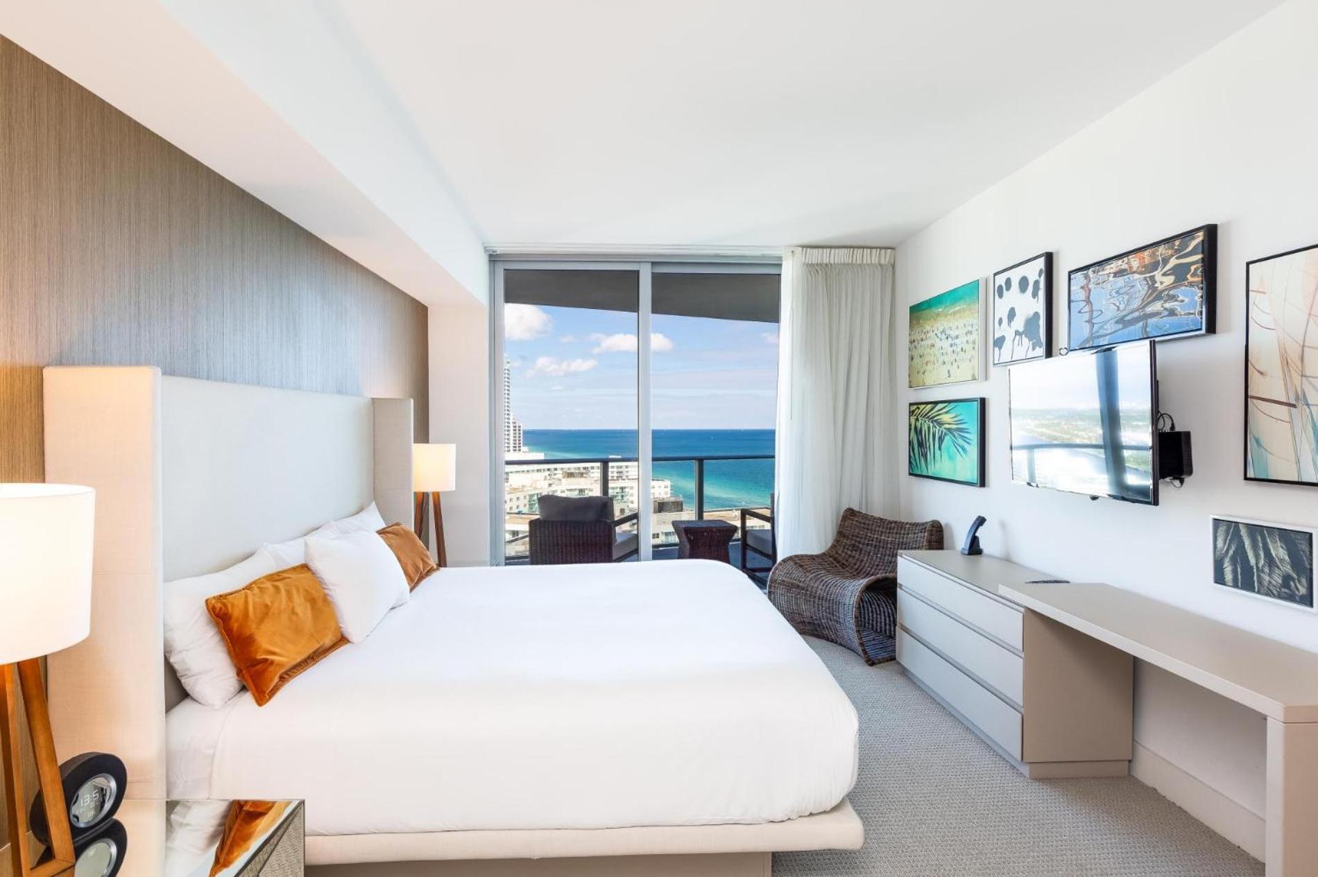 Ocean View 1 Bed On The Beach 19Th Floor Hollywood Hallandale Beach Exterior photo